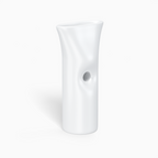 Standard Flat Mouth Glass Filter Tips – Custom Logo (White)