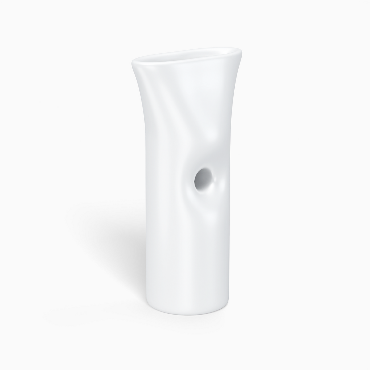 Standard Flat Mouth Glass Filter Tips – Custom Logo (White)