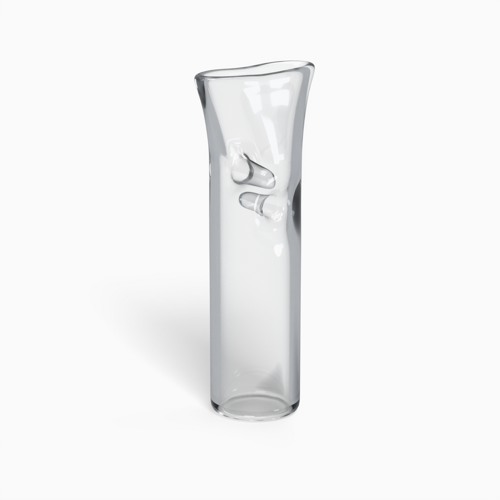 Custom Flat Mouth Glass Filter Tips