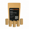Hollow Wood Filter Tips (5 pcs)