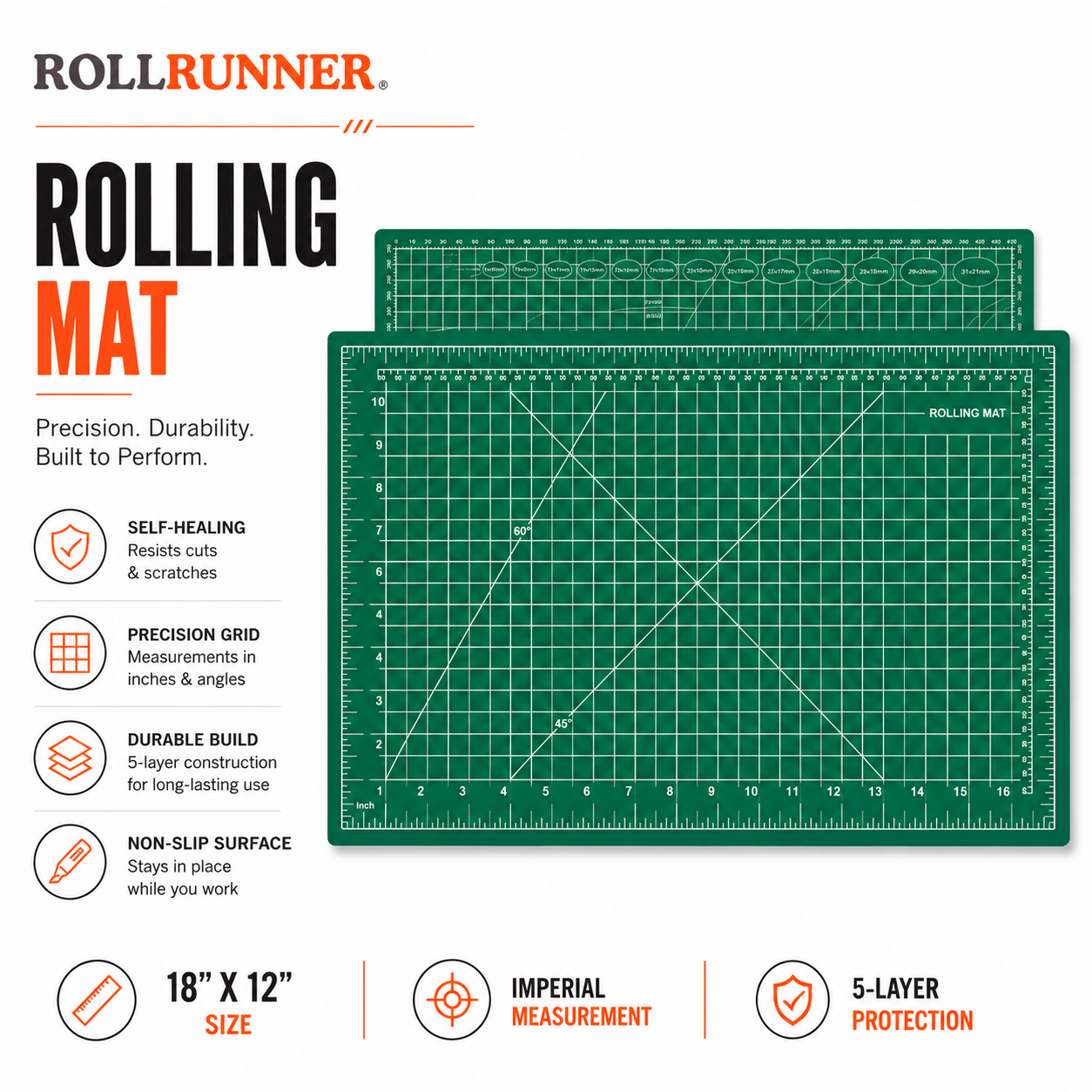 Sticky-Free Hash Hole Rolling Mat