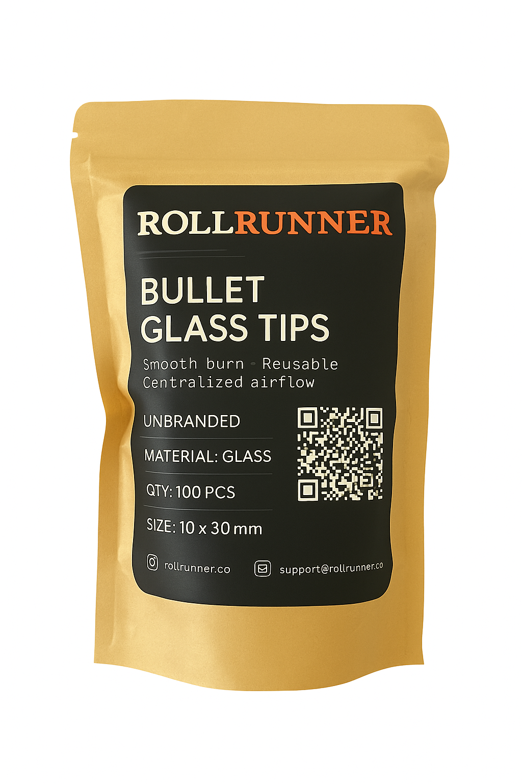 Unbranded Hollow Bullet Glass Tips