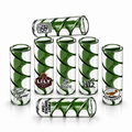 Spiral Glass Filter Tips – Custom Logo (Green)