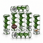 Spiral Glass Filter Tips – Custom Logo (Green)
