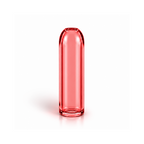 Hollow Bullet Glass Filter Tips – Custom Logo (Red)