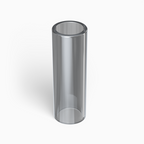 Hollow Tube Glass Filter Tips – Custom Logo (Grey)