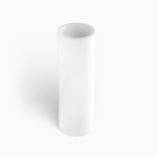 Hollow Tube Glass Filter Tips – Custom Logo (White)
