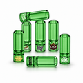 Hourglass Bullet Glass Filter Tips - Custom Logo (Green)