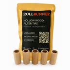 Hollow Wood with Paper Crutch Filter Tips - Unbranded
