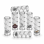 Spiral Glass Filter Tips – Custom Logo (Clear)