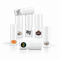 Standard Round Glass Filter Tips – Custom Logo (White)