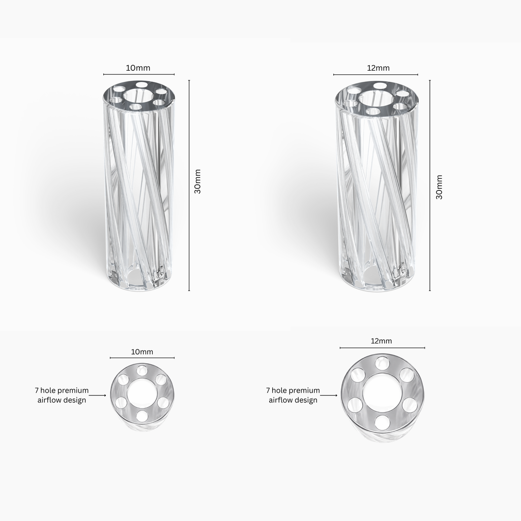 Vortex Glass Filter Tips - Unbranded