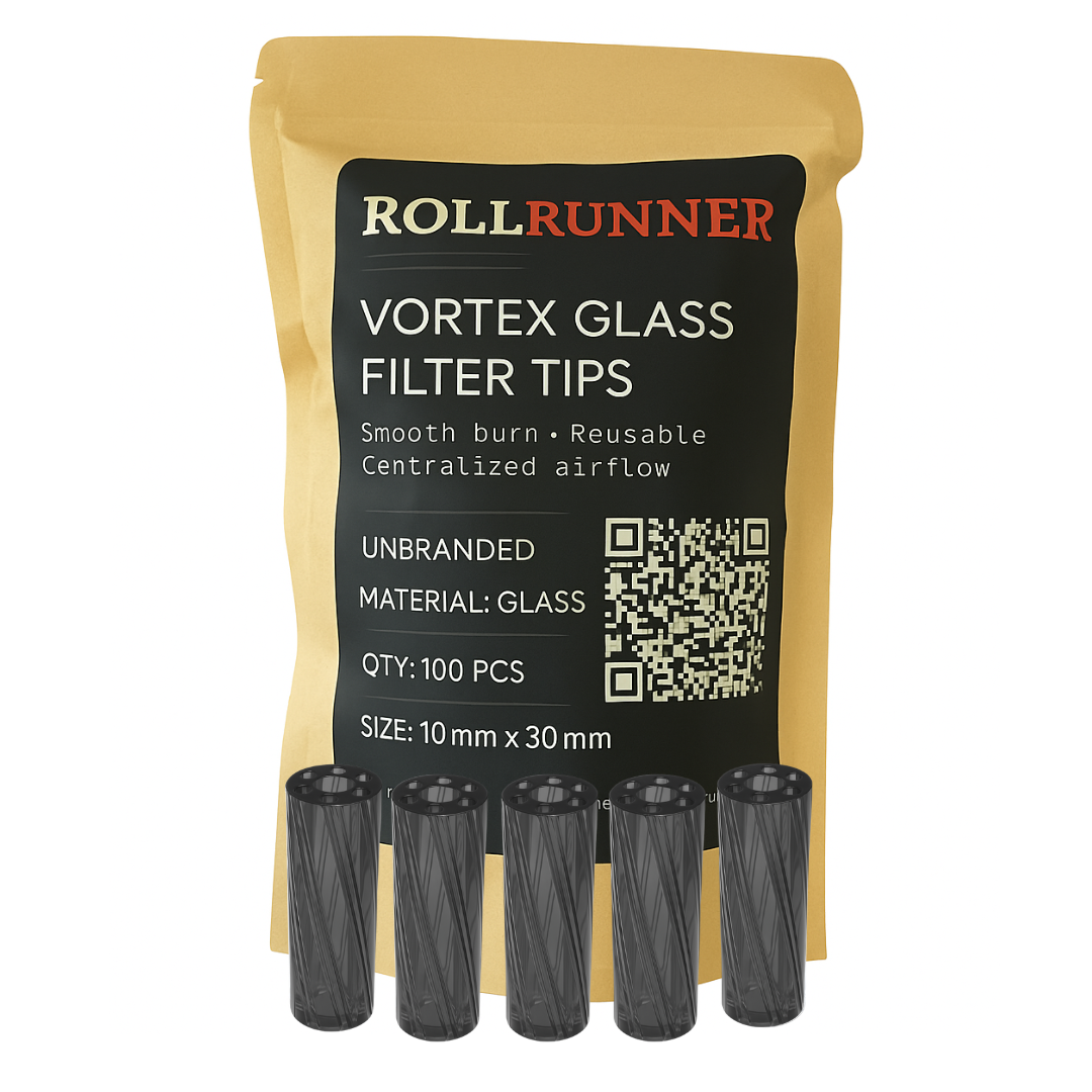 Vortex Glass Filter Tips - Unbranded (Black)