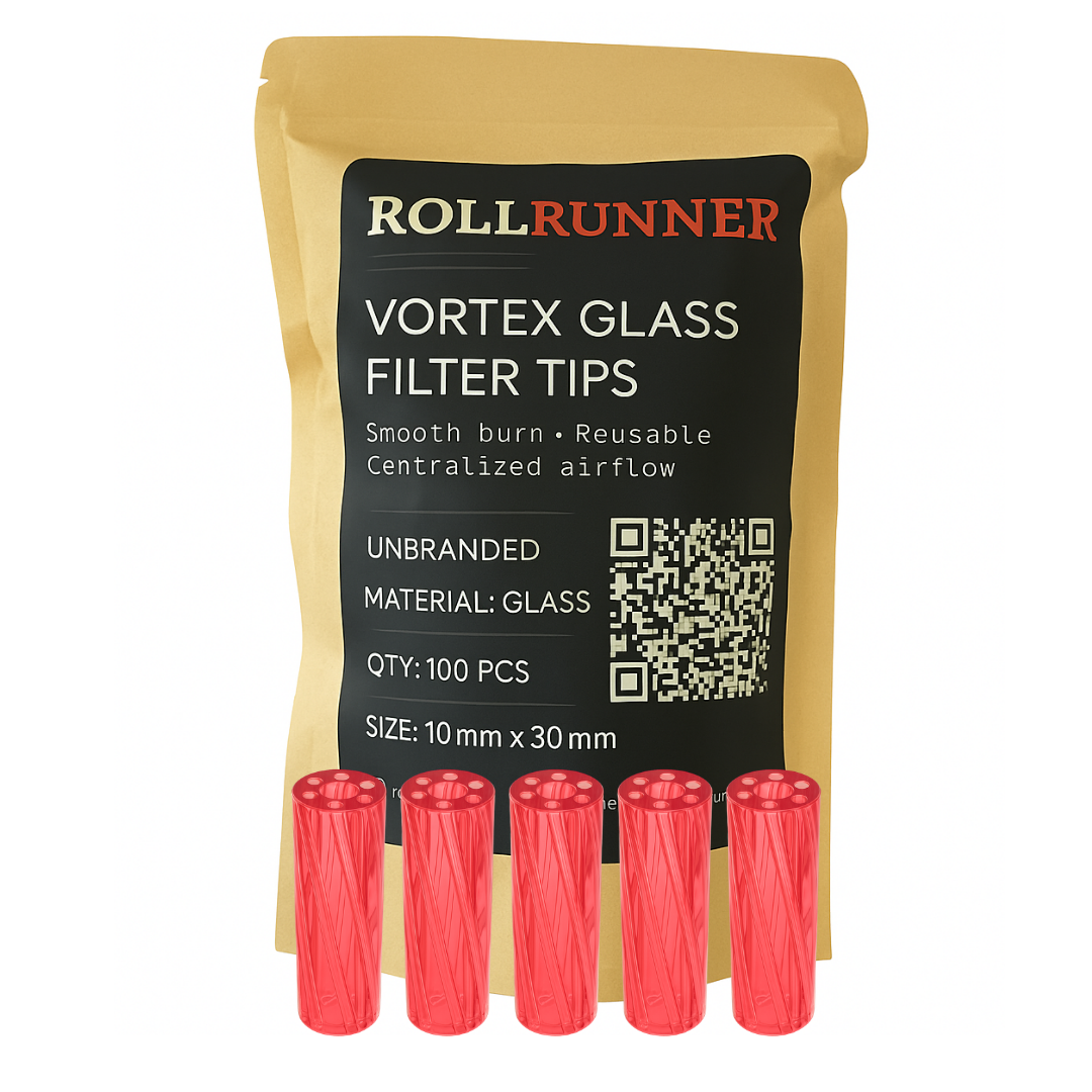 Vortex Glass Filter Tips - Unbranded (Red)