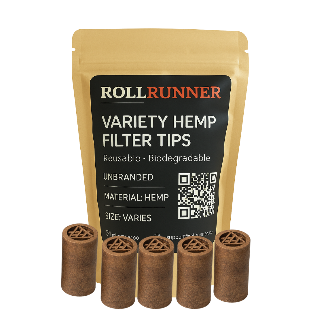 Natural PLA Tri-Chamber Design Filter Tips – (100 Pack)