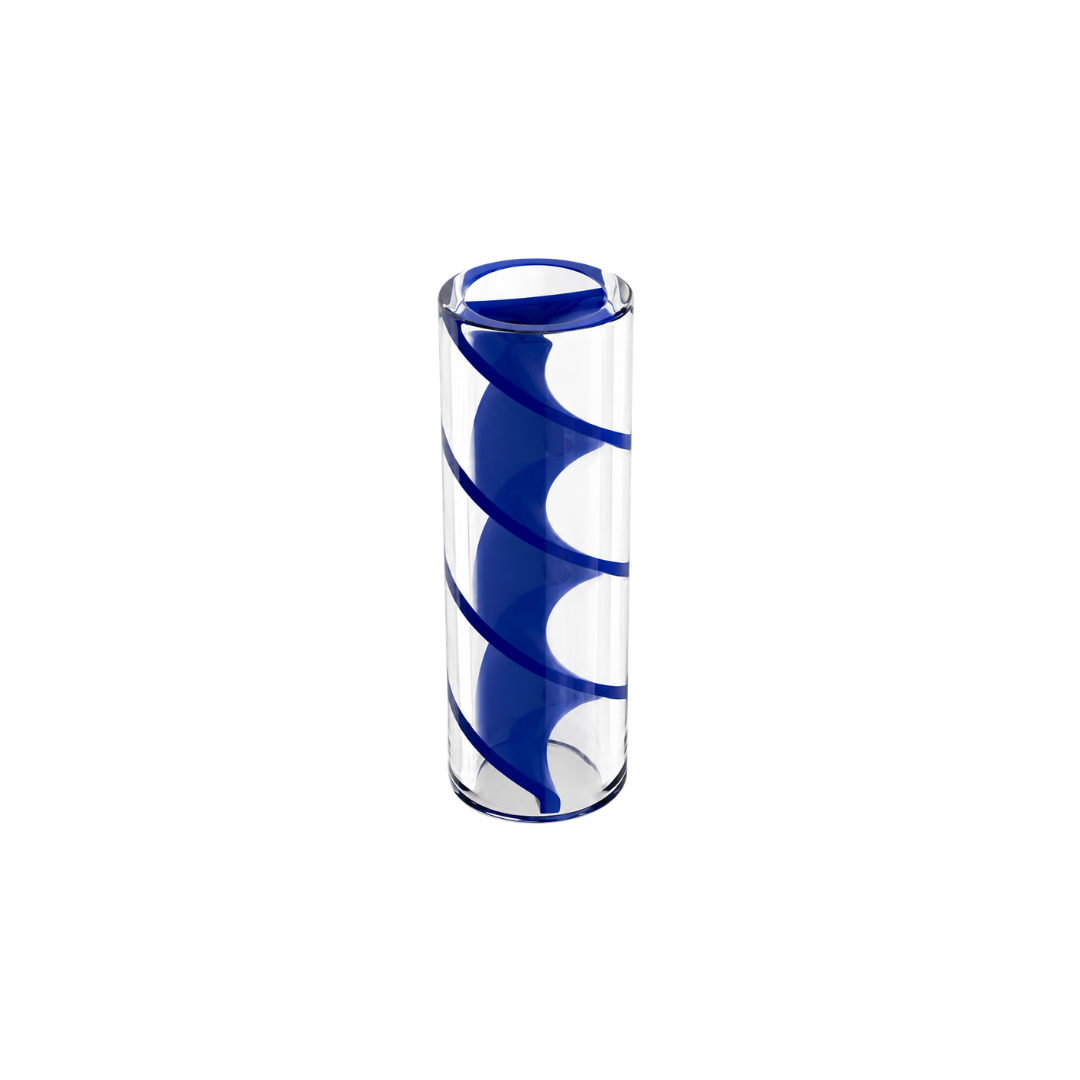 Spiral Glass Filter Tips – Unbranded (Blue spiral)