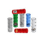 Spiral Glass Filter Tips – Custom Logo (Clear)