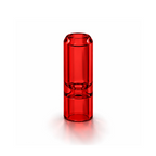 Hourglass Bullet Glass Filter Tips - Custom Logo (Red)
