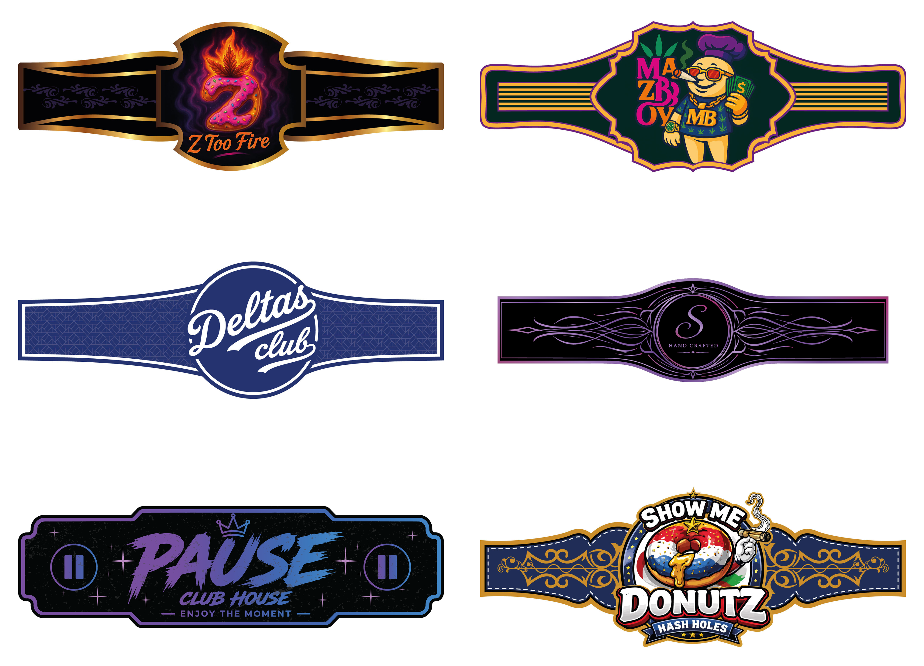 Pre-Roll Bands - Custom Logo