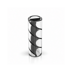 Spiral Glass Filter Tips – Custom Logo (Black)