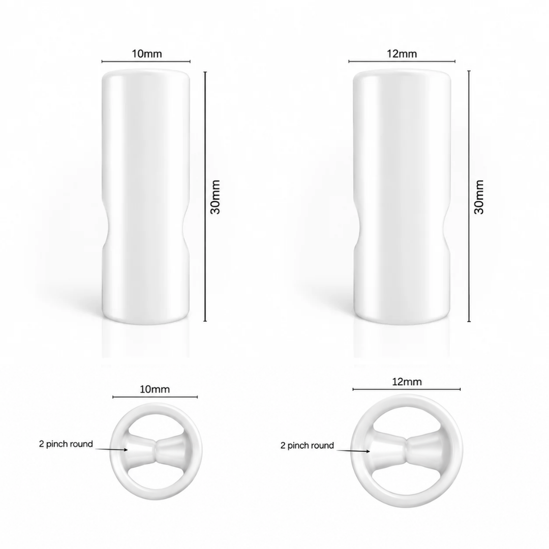 Standard Round Glass Filter Tips - Unbranded (White)