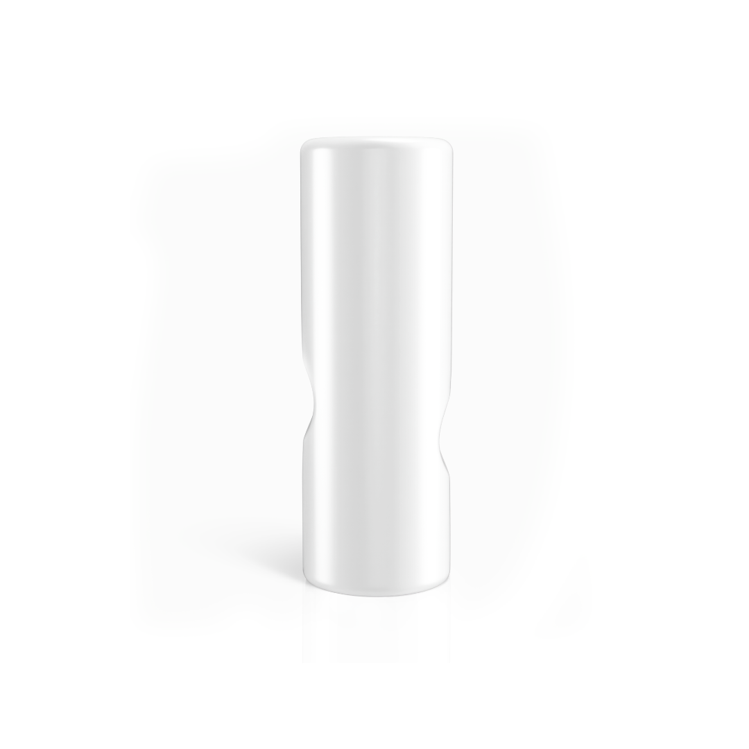 Standard Round Glass Filter Tips – Custom Logo (White)